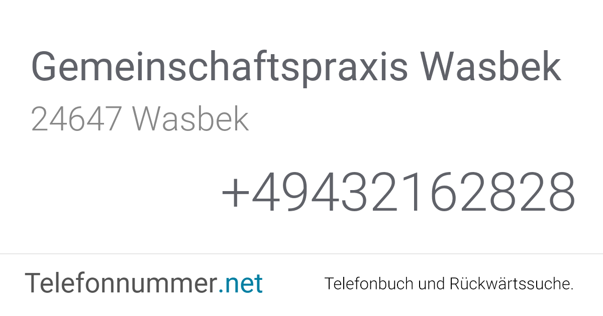 Gemeinschaftspraxis Wasbek Wasbek, Lindenstraße 3 ...