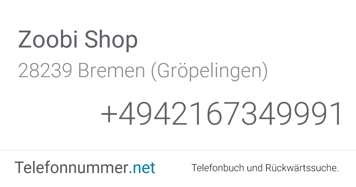 Zoobi Shop Bremen (Gröpelingen), Gröpelinger Heerstraße