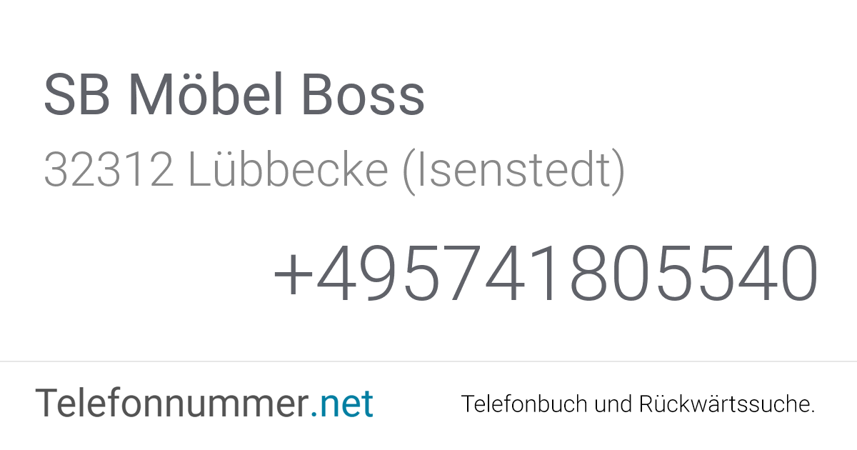 SB Möbel Boss Lübbecke (Isenstedt), Industriestraße 4