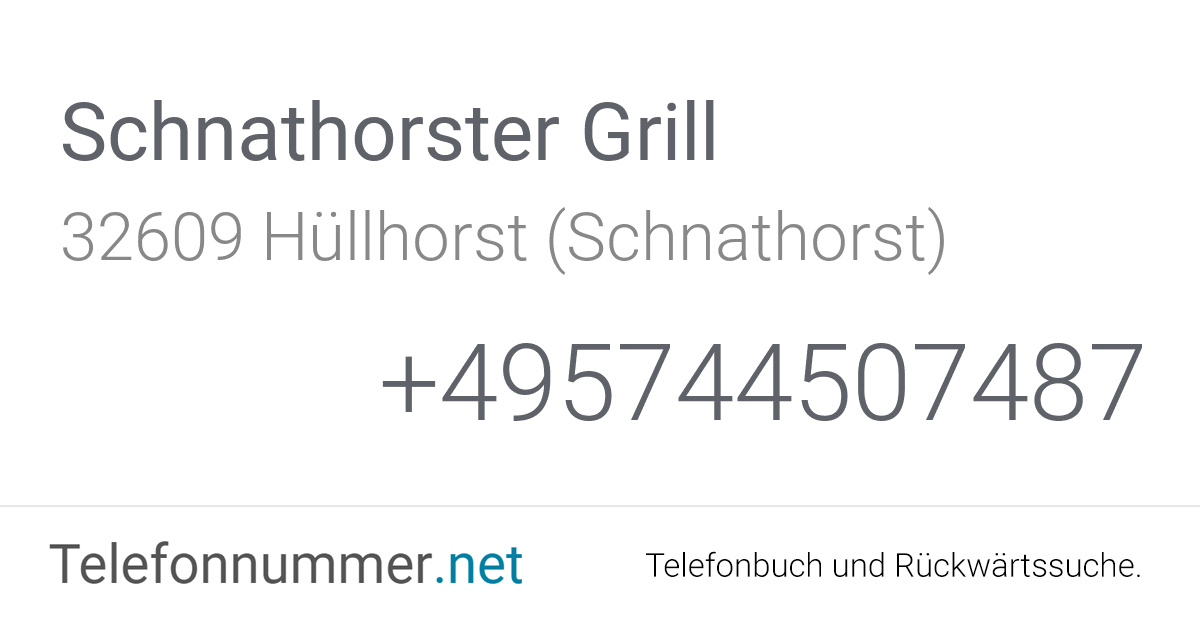 Schnathorster grill