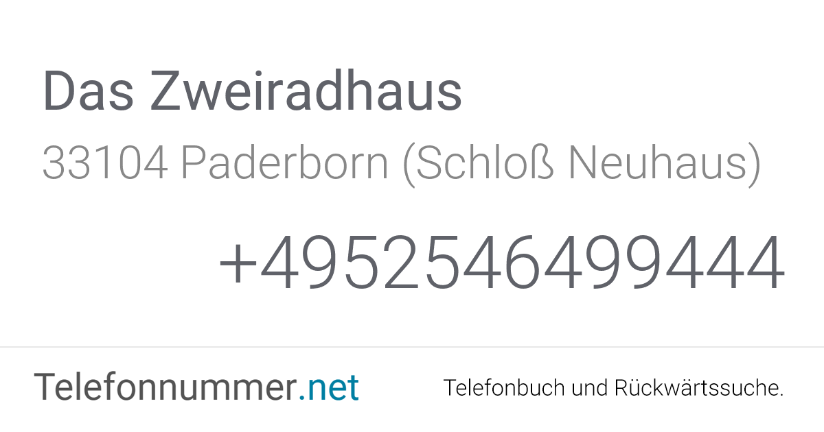 Das Zweiradhaus Paderborn (Schloß Neuhaus), Hatzfelder