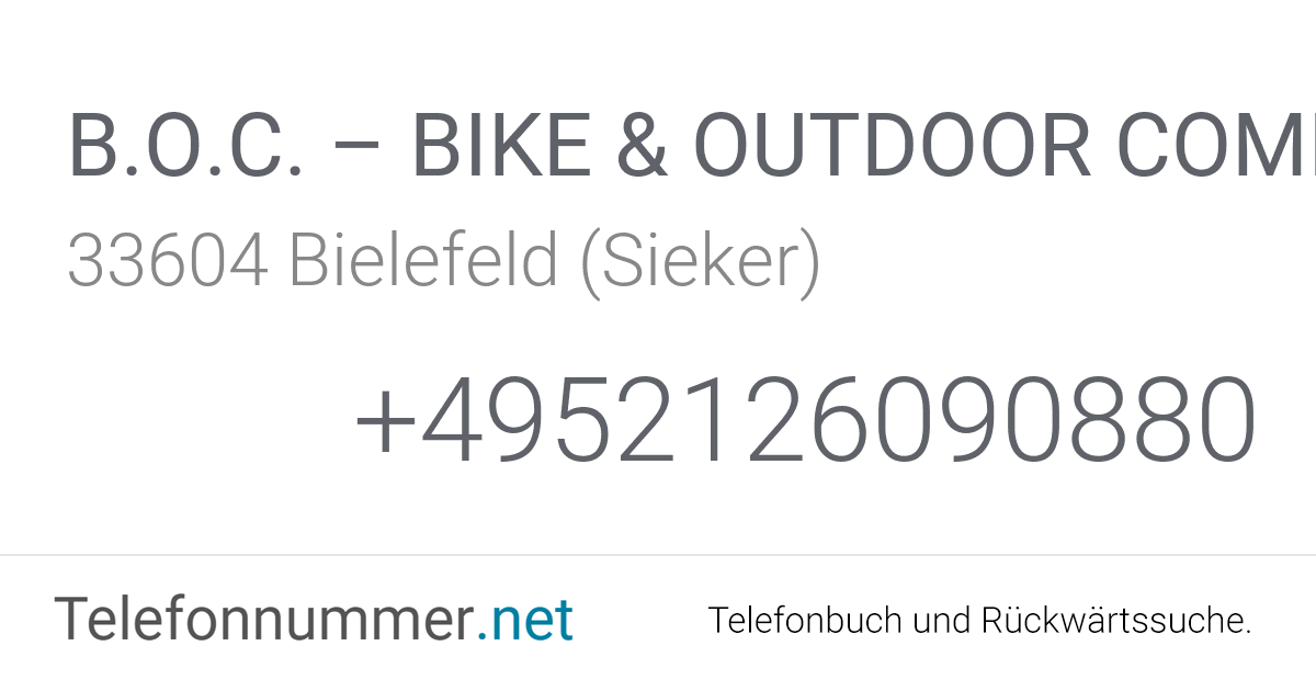 Boc Bielefeld Fahrrad