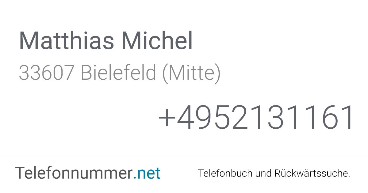 Matthias Michel Bielefeld (Mitte), Heeper Straße 172 ...