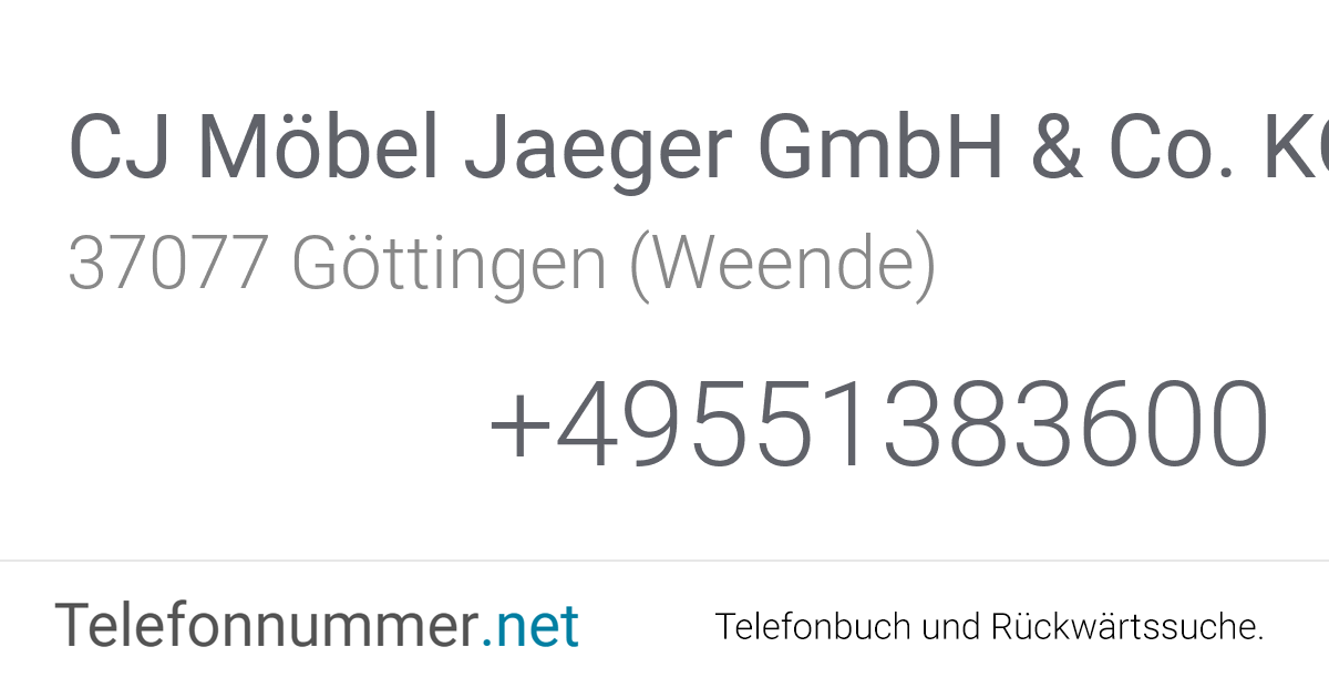 CJ Möbel Jaeger GmbH & Co. KG Göttingen (Weende