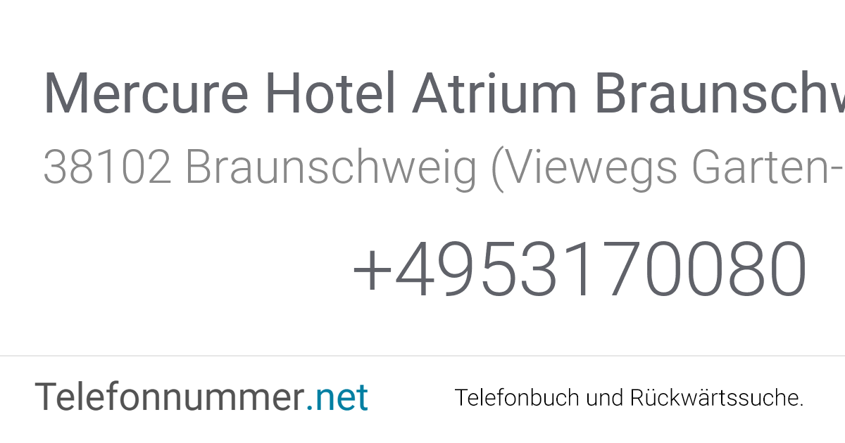 Mercure Hotel Atrium Braunschweig Braunschweig (Viewegs