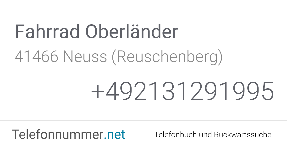 fahrrad oberländer bergheimer straße reuschenberg neuss