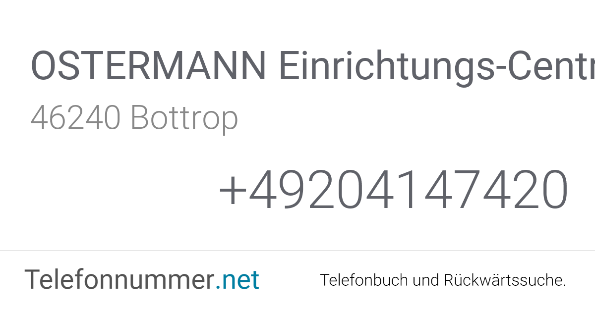 OSTERMANN EinrichtungsCentrum Bottrop Bottrop