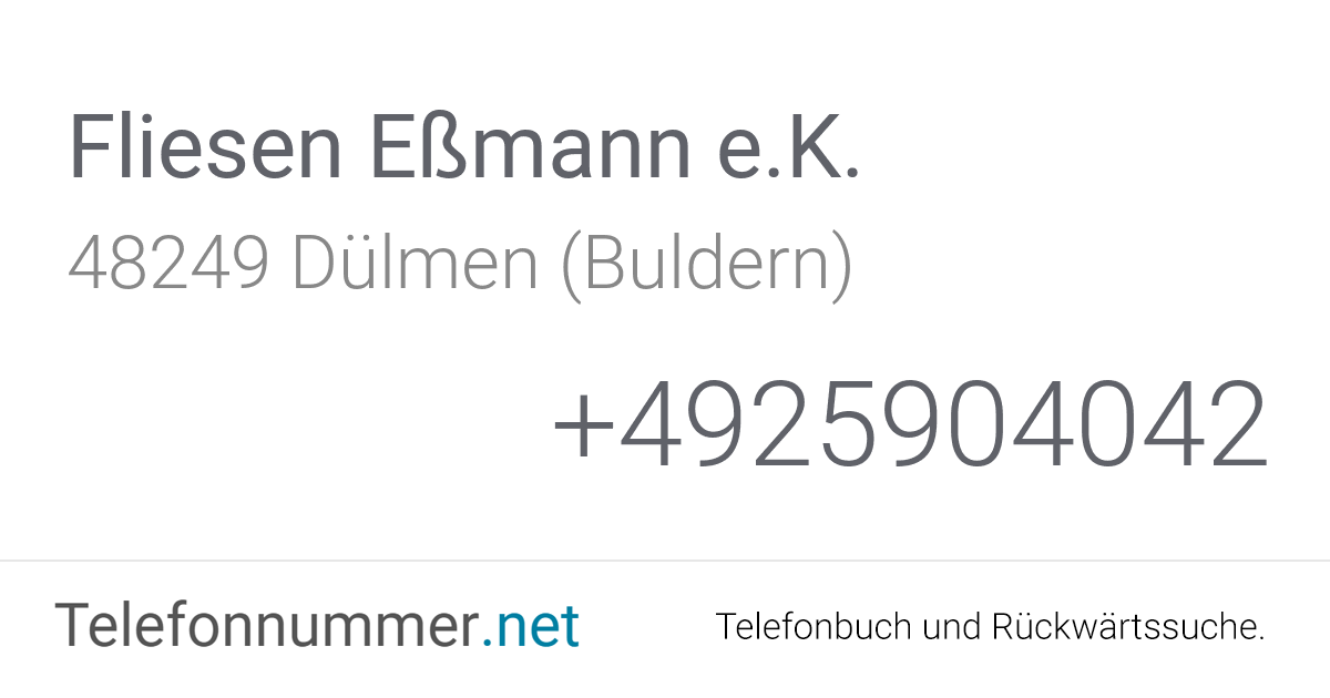 Fliesen Eßmann e.K. Dülmen (Buldern), Gewerbestraße 12 ...