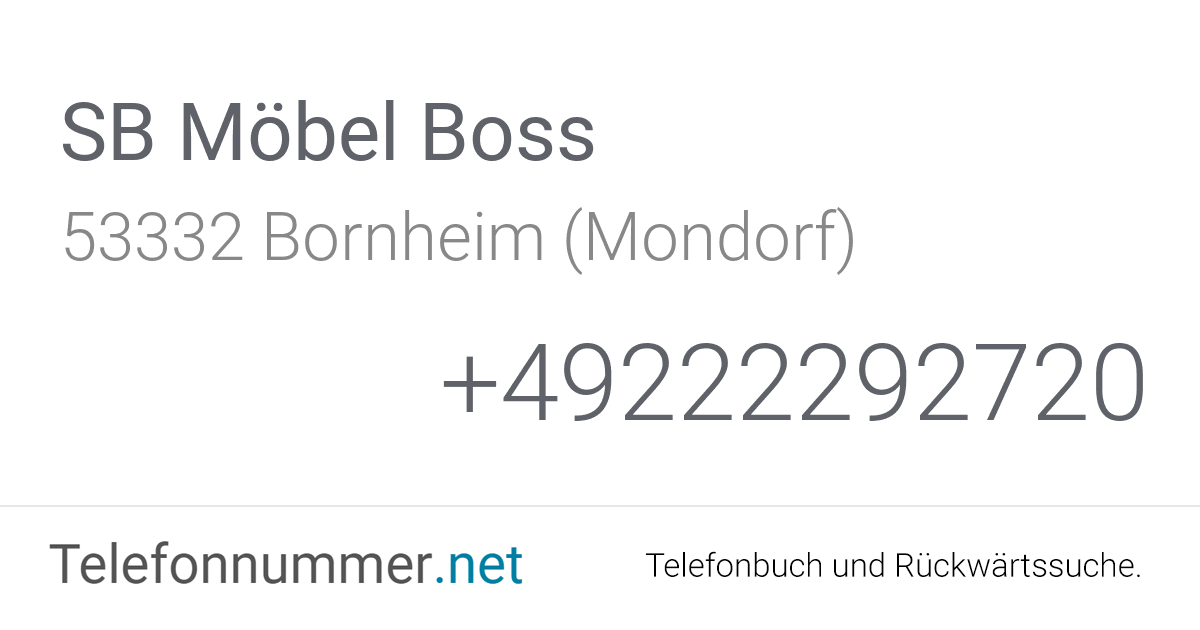 SB Möbel Boss Bornheim (Mondorf), AlexanderBellStraße 4