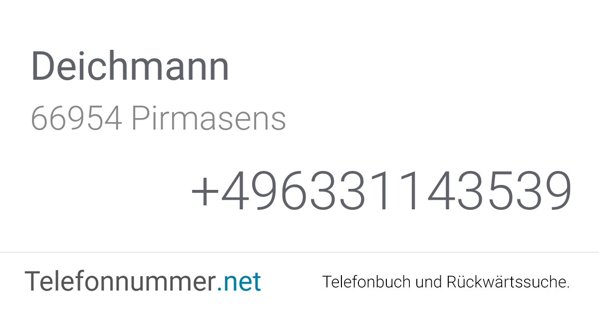 Deichmann Pirmasens, Arnulfstraße 74 Telefonnummer & Adresse