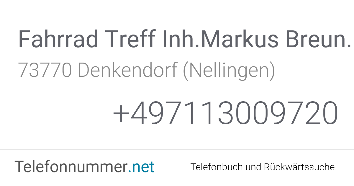 Fahrrad Treff Inh.Markus Breuning Denkendorf (Nellingen