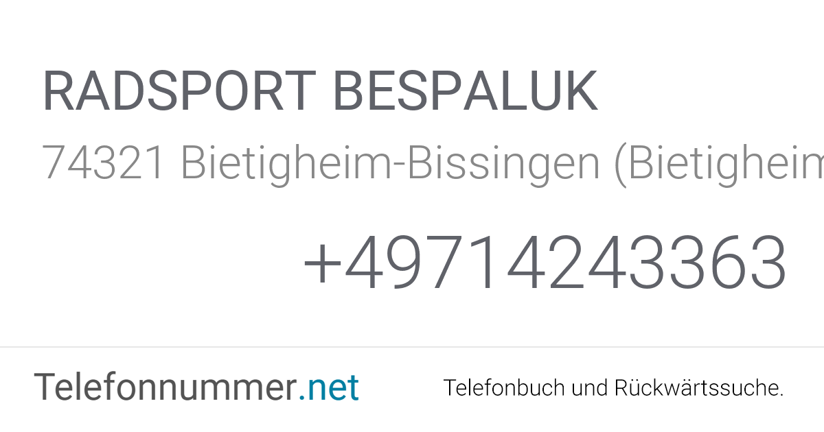 RADSPORT BESPALUK BietigheimBissingen (Bietigheim