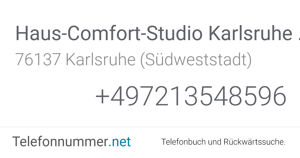 Karlsruhe GmbH Karlsruhe (Südweststadt