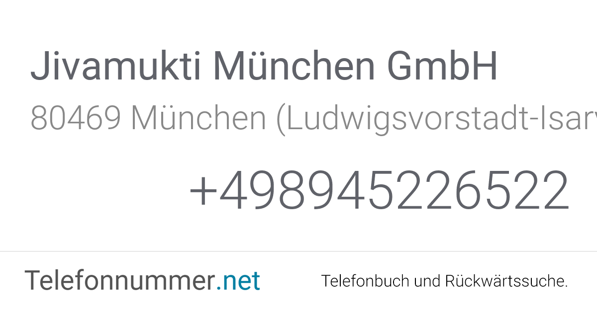 Jivamukti München GmbH München (Ludwigsvorstadt ...