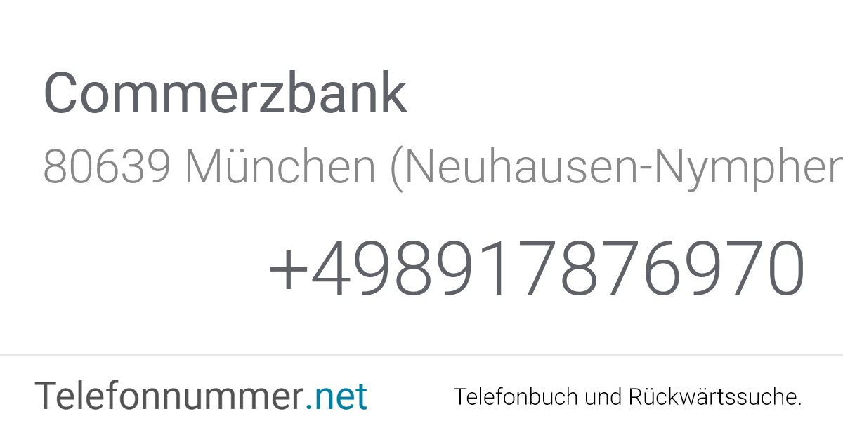 Commerzbank München (Neuhausen-Nymphenburg ...