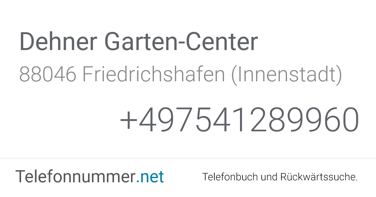 Dehner GartenCenter Friedrichshafen (Innenstadt