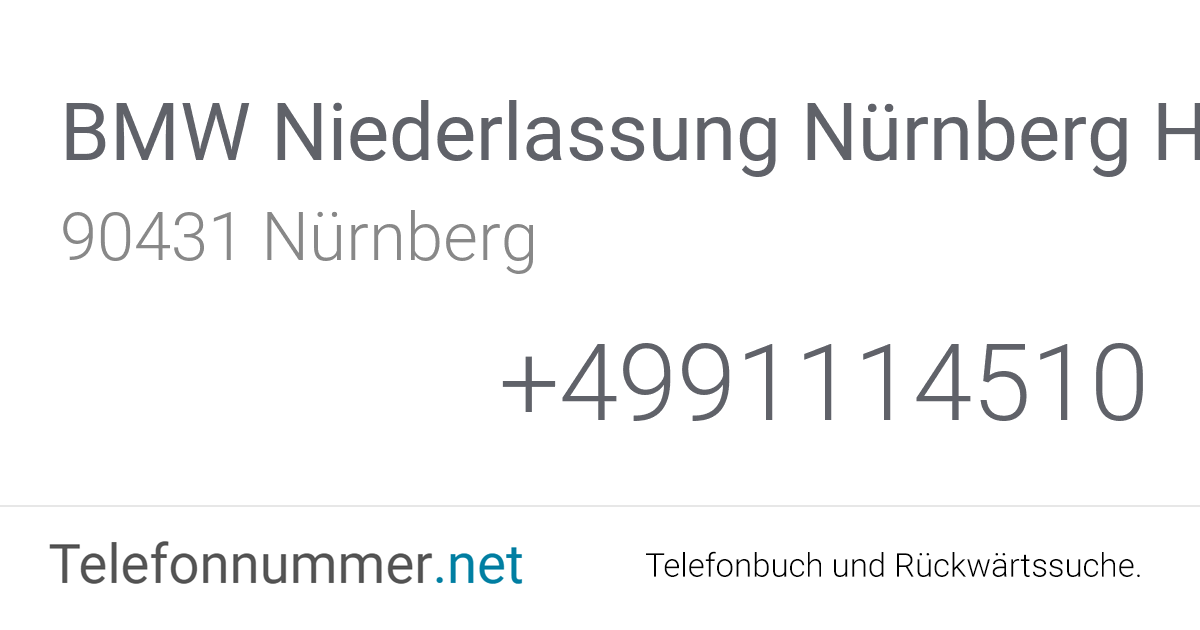 BMW Niederlassung Nürnberg Hauptbetrieb Nürnberg ...