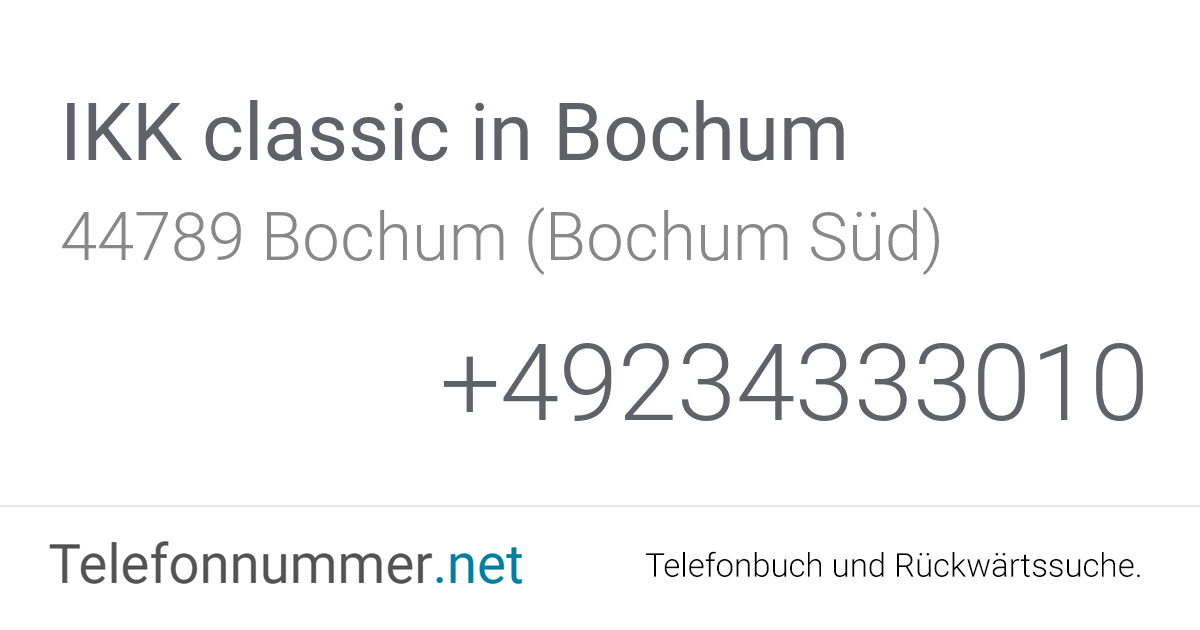 Ikk Bochum