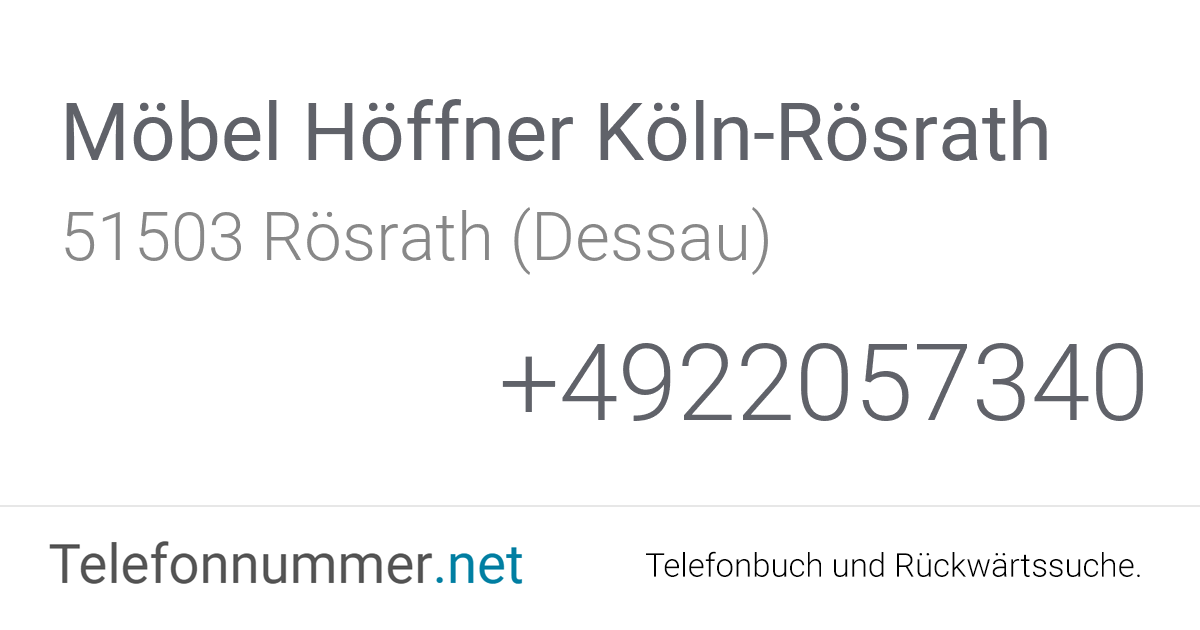 Möbel Höffner KölnRösrath Rösrath (Dessau), Auf der