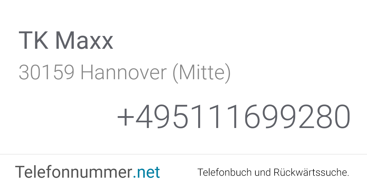 Tk Hannover Adresse