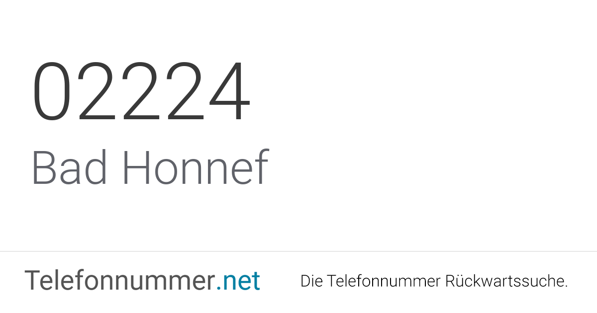 Ortsvorwahl 02224 Telefonnummer Aus Bad Honnef Spam Anrufe