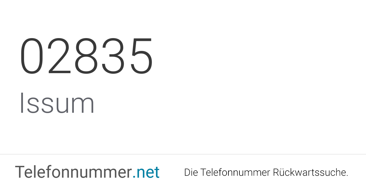 Ortsvorwahl 02835 Telefonnummer Aus Issum Spam Anrufe