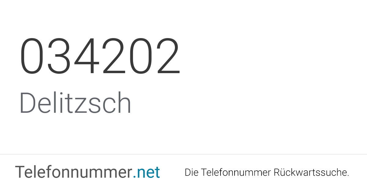 Ortsvorwahl 034202 Telefonnummer Aus Delitzsch Spam Anrufe