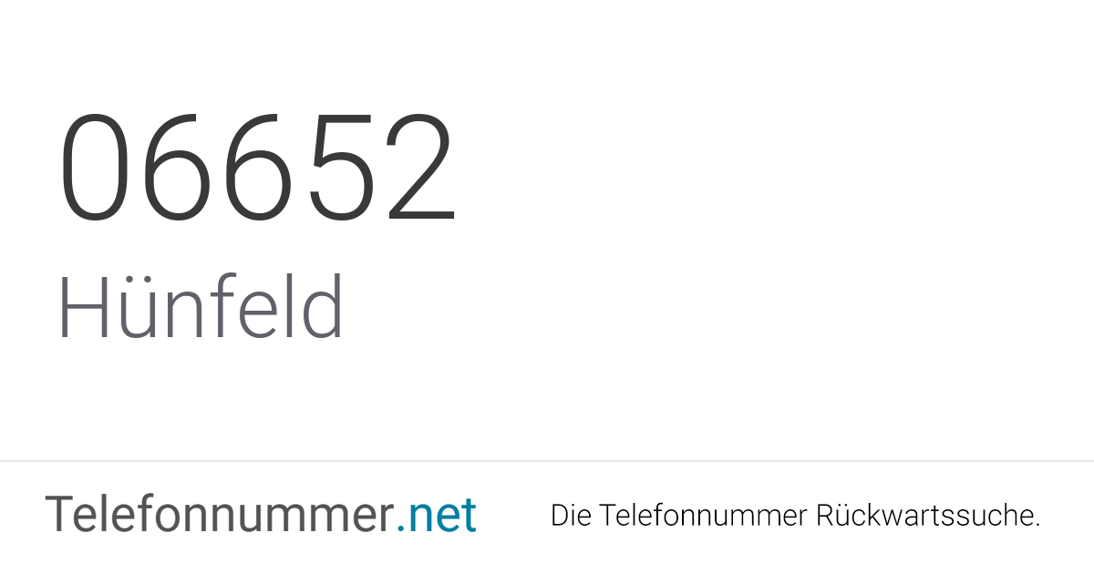 Ortsvorwahl 06652 Telefonnummer Aus H nfeld Spam Anrufe