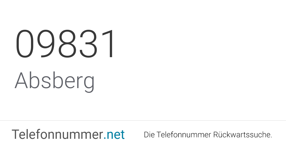 Ortsvorwahl 09831 Telefonnummer Aus Gunzenhausen Am Altm hlsee Spam
